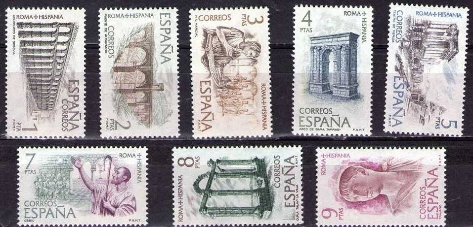 España 1974 2184/91 Sellos ** Roma - Hispania Completa Timbre Espagne Spain Spagna Espana Spanje Spanien 